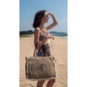 Myra Bags Waynight Express Large Upcycled Canvas Weekender Bag